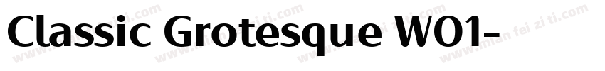 Classic Grotesque W01字体转换